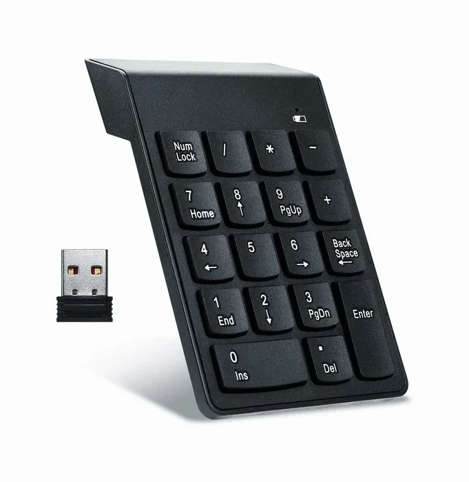 Gembird KPD-W-02 Teclado Numérico Inalámbrico 18 Teclas Bluetooth Negro