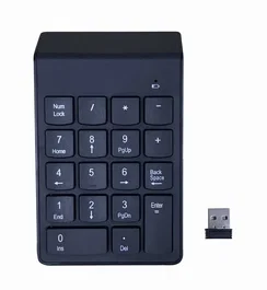 Gembird KPD-W-02 Teclado Numérico Inalámbrico Bluetooth, 18 Teclas, para PC y Portátil, Color Negro