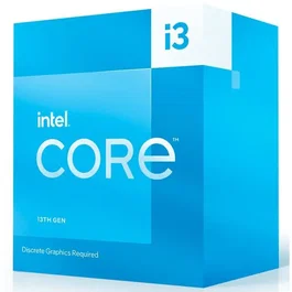 Intel Core i3-13100F BOX - Procesador de Escritorio (4 Núcleos, 8 Hilos, 3.4 GHz / 4.5 GHz Turbo, 12 MB Cache, LGA 1700, Sin Gráfica Integrada, 13ª Generación Raptor Lake)