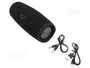 Gembird SPK-BT-LED-02 Altavoz Bluetooth Portátil con Luz LED 10 W Negro