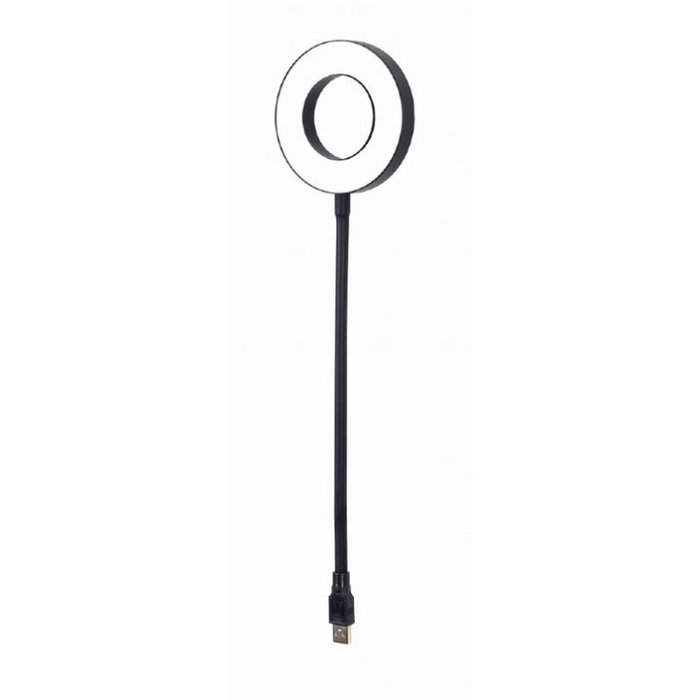 Gembird NL-LEDRING-01 Anillo de luz LED USB Negro, Blanco