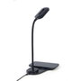 GEMBIRD TA-WPC10-LED-01 Lámpara de escritorio con cargador inalámbrico Negro