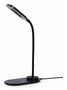 GEMBIRD TA-WPC10-LED-01 Lámpara de escritorio con cargador inalámbrico Negro