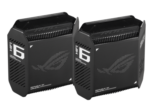 ASUS ROG Rapture GT6 (B-2-PK) Tribanda Wi-Fi 6 (802.11ax) Router de Malla Negro (Pack 2)