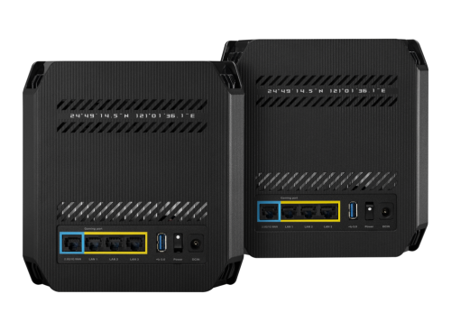 ASUS ROG Rapture GT6 (B-2-PK) Tribanda Wi-Fi 6 (802.11ax) Router de Malla Negro (Pack 2)