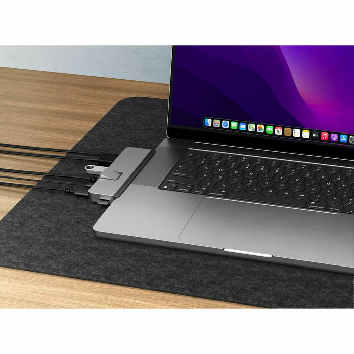 Hyper HyperDrive DUO PRO Hub USB-C de 7 puertos, Gris