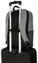 Targus Sagano Mochila para portátil de 15.6 pulgadas, Negro, Gris, RPET 500, Fabricada con materiales reciclados