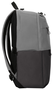 Targus Sagano Mochila para portátil de 15.6 pulgadas, Negro, Gris, RPET 500, Fabricada con materiales reciclados