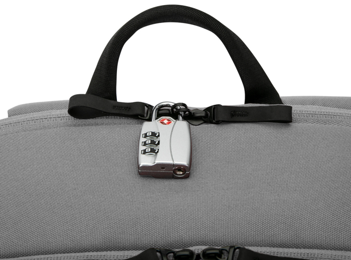 Targus Sagano Mochila para portátil de 15.6 pulgadas, Negro, Gris, RPET 500, Fabricada con materiales reciclados