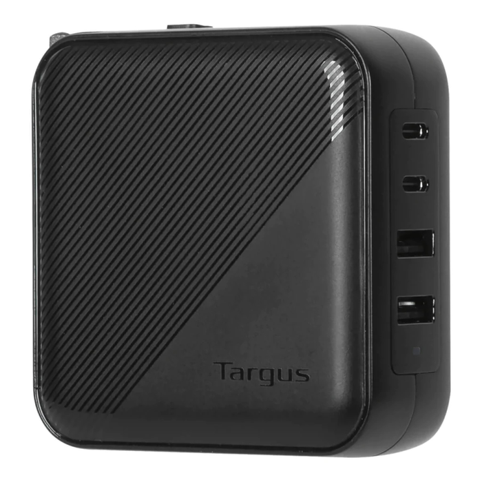 Targus APA109GL Cargador Universal Negro Corriente Alterna Carga Rápida Interior 100W 4 Salidas USB-C y USB