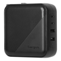 Targus APA109GL Cargador Universal Negro Corriente Alterna Carga Rápida Interior 100W 4 Salidas USB-C y USB