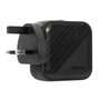 Targus APA803GL Cargador Universal para Dispositivos Móviles, Carga Rápida 65W, Doble Salida USB-C, Interior, Negro