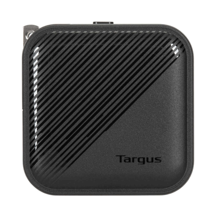 Targus APA803GL Cargador Universal para Dispositivos Móviles, Carga Rápida 65W, Doble Salida USB-C, Interior, Negro