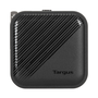 Targus APA803GL Cargador Universal para Dispositivos Móviles, Carga Rápida 65W, Doble Salida USB-C, Interior, Negro