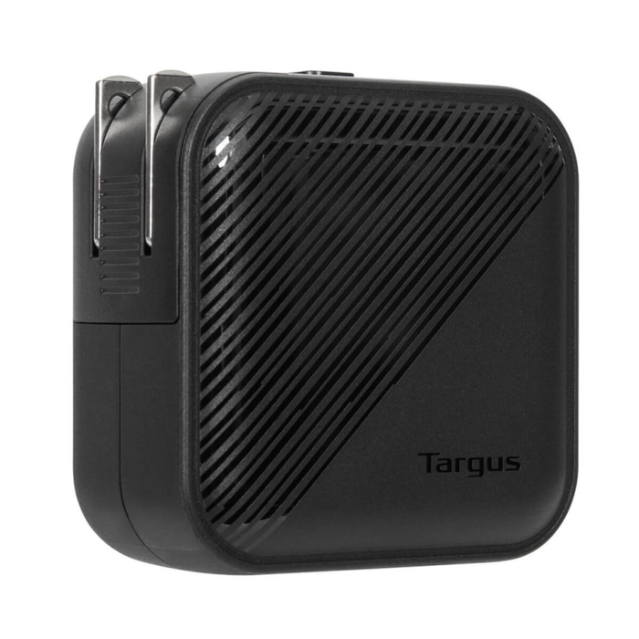 Targus APA803GL Cargador Universal para Dispositivos Móviles, Carga Rápida 65W, Doble Salida USB-C, Interior, Negro