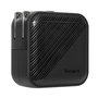 Targus APA803GL Cargador Universal para Dispositivos Móviles, Carga Rápida 65W, Doble Salida USB-C, Interior, Negro
