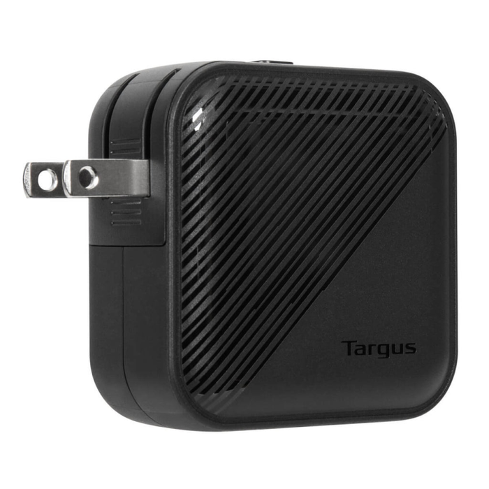 Targus APA803GL Cargador Universal para Dispositivos Móviles, Carga Rápida 65W, Doble Salida USB-C, Interior, Negro