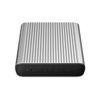 HYPER Juice 245W GaN Cargador de Escritorio HJGAN245-EU Negro y Plata HYPER Juice 245W GaN Cargador de Escritorio HJGAN245-EU Negro y Plata