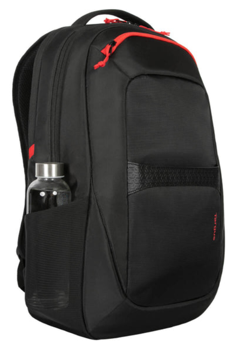 Targus Mochila para portátil Strike II de 17.3 pulgadas Negra con compartimentos para tableta, teclado y auriculares