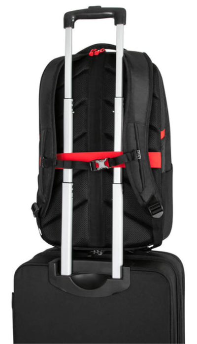 Targus Mochila para portátil Strike II de 17.3 pulgadas Negra con compartimentos para tableta, teclado y auriculares