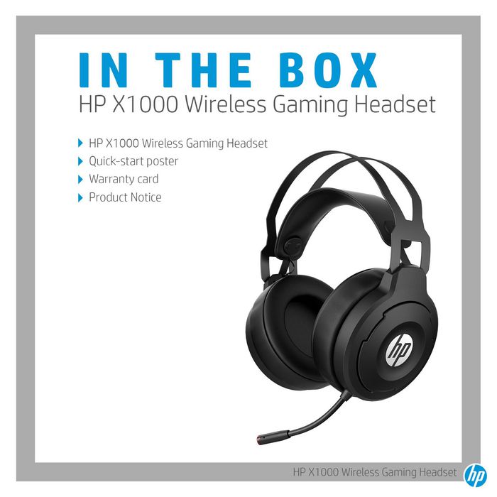 HP X1000 Wireless Gaming Headset Negro