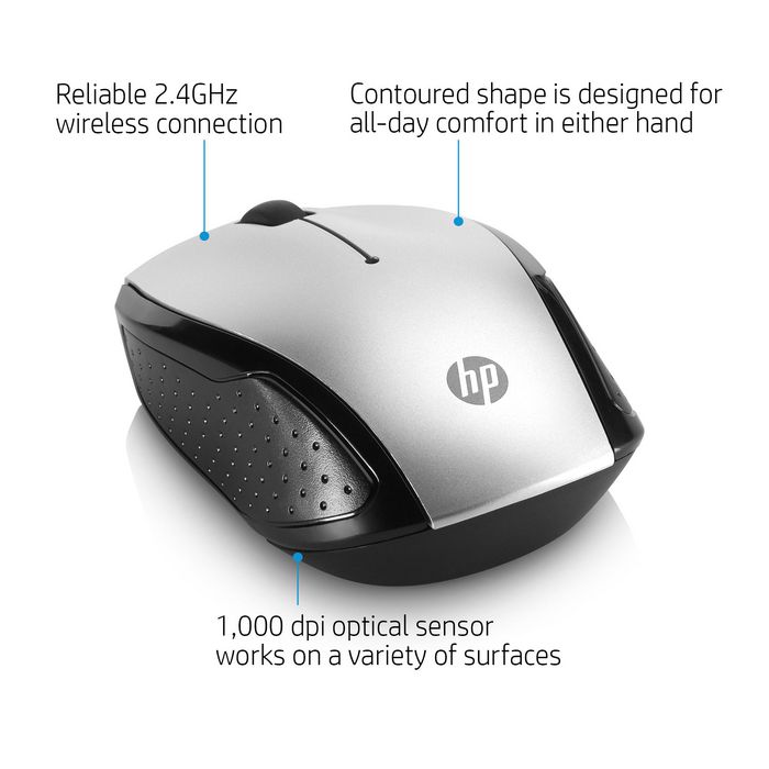 HP Ratón inalámbrico 200 Negro y Oro HP Ratón inalámbrico 200 Negro y Oro