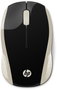 HP 200 Ratón Inalámbrico Óptico Negro y Dorado 1000 DPI USB 2.4GHz Oficina