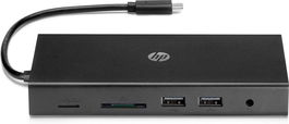 HP Hub Multi Puerto USB-C para Viajes con HDMI, VGA, Ethernet y Carga 0.378 lb / 171 g