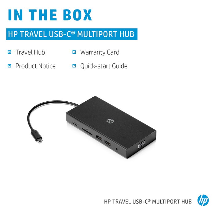 HP Travel USB-C Multi Port Hub