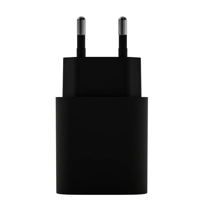 Leotec LECSPH20W2K Cargador de Pared Dual USB-C PD 3.0 20W + USB-A Carga Rápida para Smartphone/Tableta, Compacto para Viaje