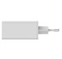 Leotec Cargador Rápido GaN 65W USB-C PD x2 y USB-A, Tecnología Carga Rápida, Cargador Universal Compatible
