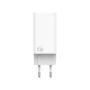 Leotec LECSPH65W3W Cargador de Pared GaN 65W con 2 Puertos USB-C y 1 USB-A para Carga Rápida Universal