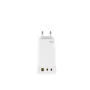 Leotec LECSPH65W3W Cargador de Pared GaN 65W con 2 Puertos USB-C y 1 USB-A para Carga Rápida Universal