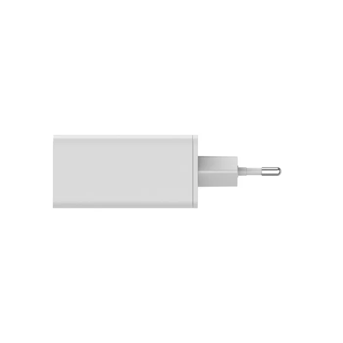 Leotec LECSPH65W3W Cargador de Pared GaN 65W con 2 Puertos USB-C y 1 USB-A para Carga Rápida Universal