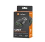 Natec Coney - Cargador Coche Rápido con 2 Puertos USB-A, 1 USB-C, QC3.0, PD 3.0, 84W, 12-24V para Encendedor, Negro