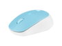 Natec Harrier 2 Ratón Óptico Inalámbrico Bluetooth 5.1 1600 DPI - Azul y Blanco