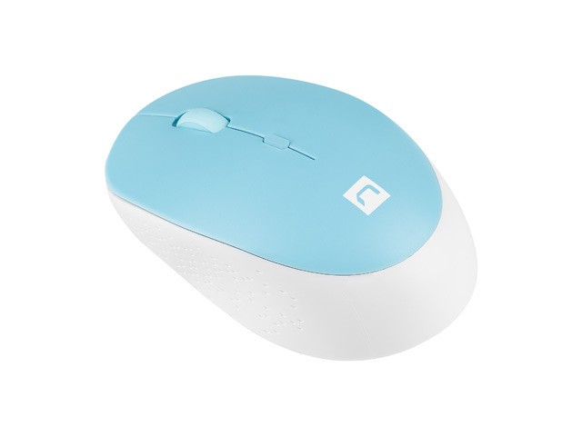 Natec Harrier 2 Ratón Óptico Inalámbrico Bluetooth 5.1 1600 DPI - Azul y Blanco