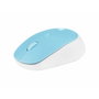 Natec Harrier 2 Ratón Óptico Inalámbrico Bluetooth 1600 DPI Azul/Blanco