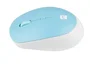 Natec Harrier 2 Ratón Óptico Inalámbrico para Oficina, Bluetooth 5.1, 1600 DPI, Diseño Ergonómico para Mano Derecha, Color Azul/Blanco, Compatible con Windows, macOS, Linux, Android