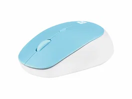 Natec Harrier 2 Ratón Óptico Inalámbrico para Oficina, Bluetooth 5.1, 1600 DPI, Diseño Ergonómico para Mano Derecha, Color Azul/Blanco, Compatible con Windows, macOS, Linux, Android