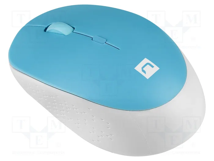 Natec Harrier 2 Ratón Óptico Inalámbrico 1600 DPI Bluetooth Azul/Blanco