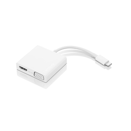 Lenovo Adaptador de Alimentación Hub de Viaje 3 en 1 USB-C, VGA, HDMI, USB 3.0