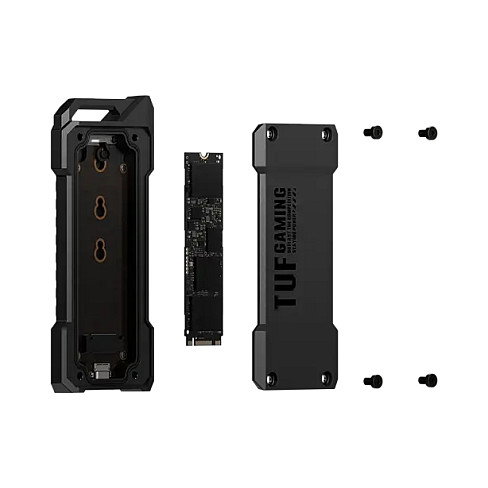 ASUS TUF Gaming AT1 ESD-T1A/BLK/G/AS/ Caja externa para SSD M.2 Negro ASUS TUF Gaming AT1 ESD-T1A/BLK/G/AS/ Caja externa para SSD M.2 Negro