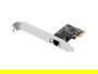 Lanberg PCE-1GB-201 Tarjeta de Red Interna PCI Express Gigabit Ethernet 1000 Mbit/s, Chipset Realtek RTL8111C, Perfil Bajo, 1x RJ45