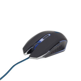 GEMBIRD Ratón Gaming MUSG-001-B 2400 DPI con Cable de Nylon e Iluminación