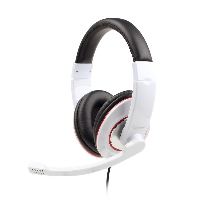 Gembird MHS-001-GW Auriculares con Micro Diadema Blanco