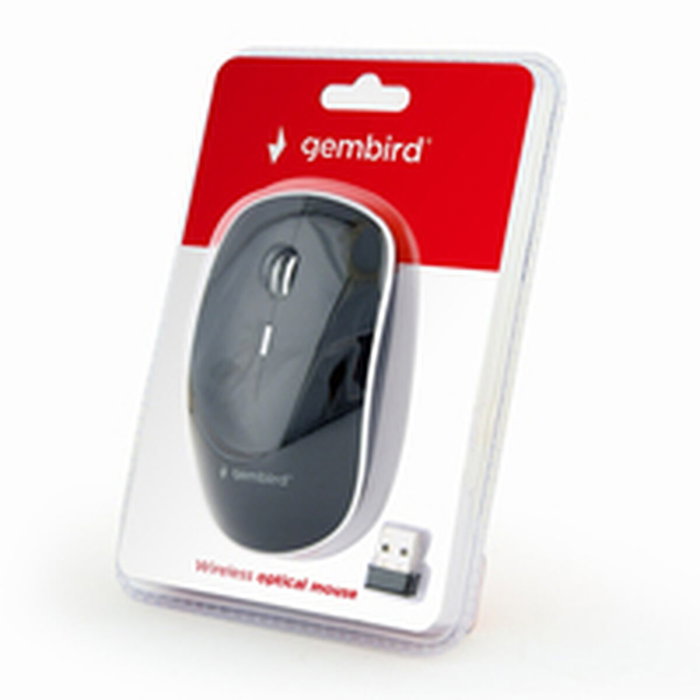 Gembird MUSW-4B-01 Ratón de Oficina Ambidextro Inalámbrico Negro Gembird MUSW-4B-01 Ratón de Oficina Ambidextro Inalámbrico Negro