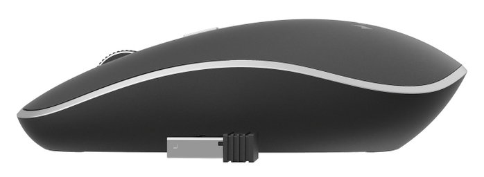 Gembird MUSW-4B-01 Ratón Inalámbrico Láser Negro Oficina 4 Botones 1600 DPI