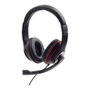 Gembird MHS-03-BKRD Auriculares de Diadema para Juego Negro y Rojo