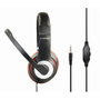 Gembird MHS-03-BKRD Auriculares de Diadema para Juegos Negro y Rojo